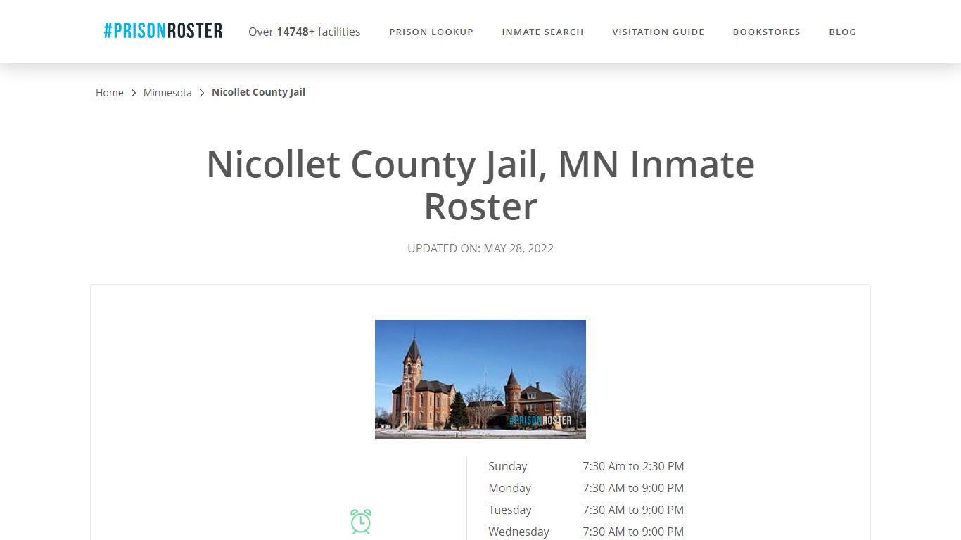 Nicollet County Jail, MN Inmate Roster